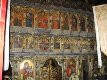 ikonostas cerkwi w Bodrualu fot przewodnik Maria Tercha